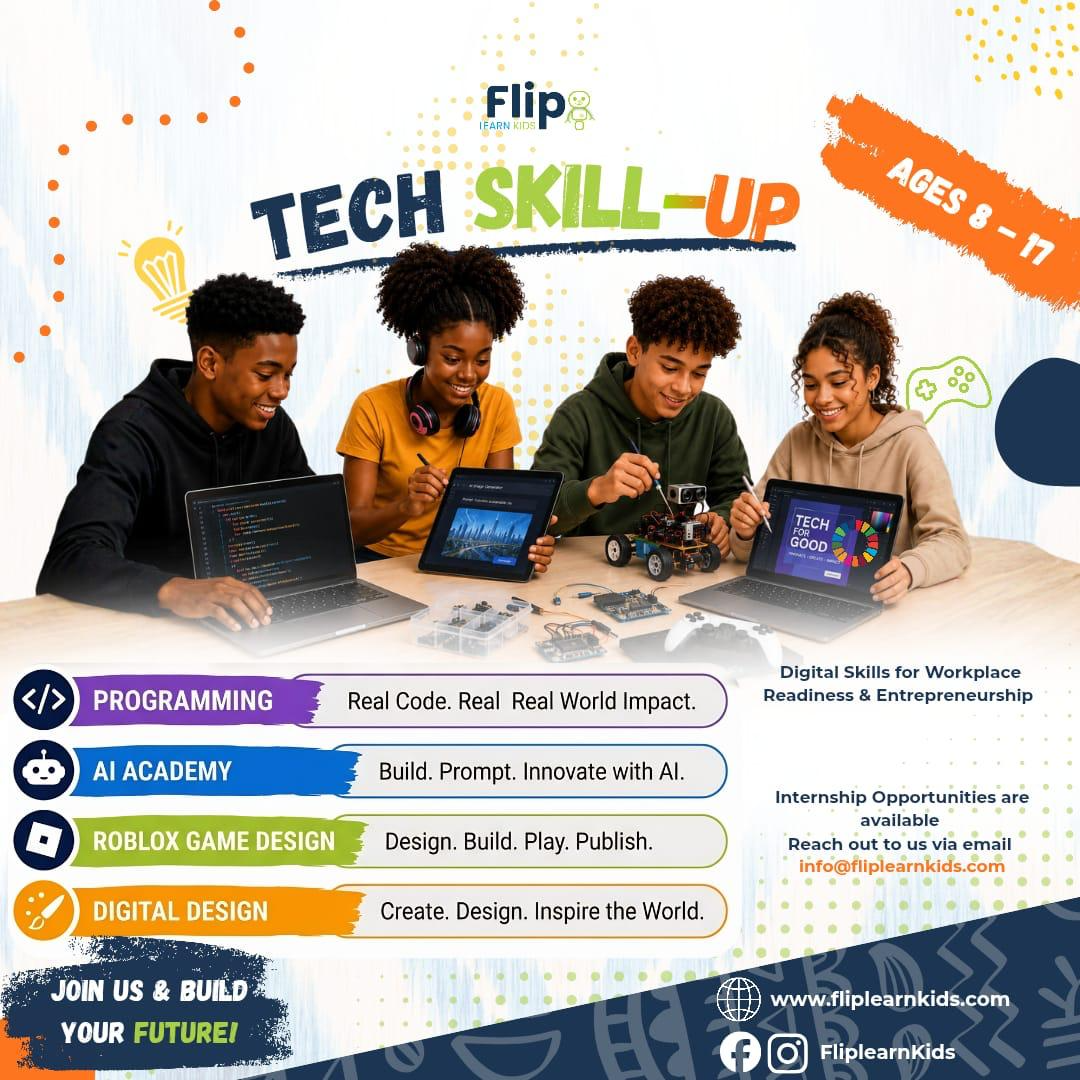 Tech Skill-Up programme for learners ages 8 to 17